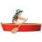 Person Rowing Boat - Light emoji on Apple